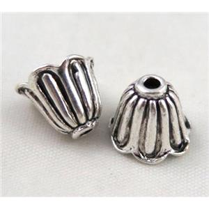 tibetan silver beadcaps Non-Nickel, approx 14mm dia, 11mm height [DK10367]