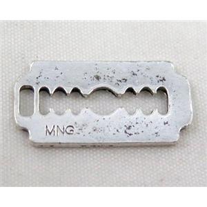 Tibetan silver pendant, Non-nickel, approx 12x24mm [DK10433]