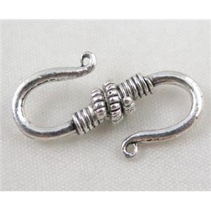 Tibetan silver connector, Non-nickel, approx 15x25mm [DK10436]