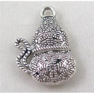 Tibetan silver pendant, Non-nickel, approx 15x20mm [DK10441]