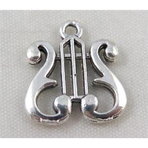 Tibetan silver pendant, Non-nickel, approx 15x17mm [DK10442]