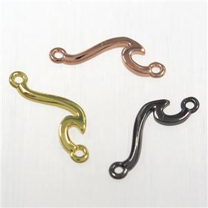 copper snake connector, mixed color, approx 16mm [FD10475]