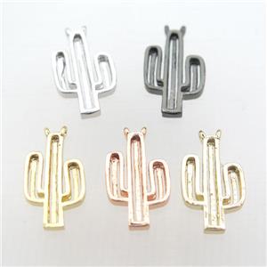copper cactus pendant, mix color, approx 9-17mm [FD10523]