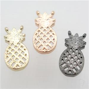 copper pineapple pendant, mix color, approx 8-15mm [FD10528]