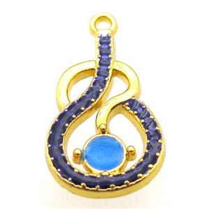 enameling copper pendant, gold plated, approx 16-23mm [FD10555]