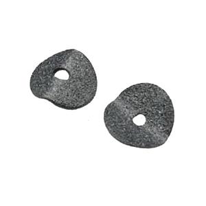 copper circle spacer beads, black gunmetal plated, matte, approx 10mm dia [FD10591-10MM]