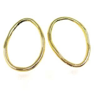 colorfast copper linker, gold plated, approx 22-32mm [FD222]