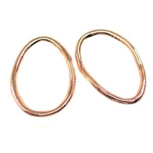 colorfast copper linker, rose gold, approx 22-32mm [FD223]