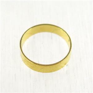 brass ring bead, gold plated, approx 12mm dia, 3mm thick [FD249]