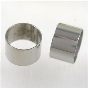 brass ring bead, platinum plated, approx 8x12mm [FD258]