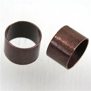 brass ring bead, Antique red, approx 8x12mm [FD259]