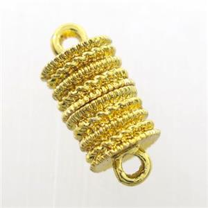 iron clasp, magnetic, gold plated, approx 8-12mm [FD365]