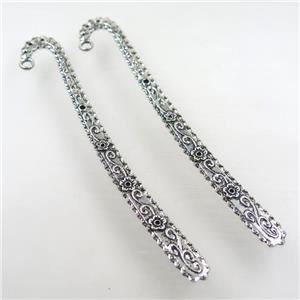 tibetan style Alloy bookmark charms, approx 12.5cm length [FD384]