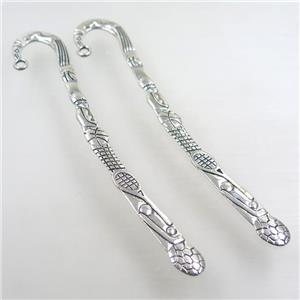 tibetan style alloy bookmark charms, approx 12.5cm length [FD385]