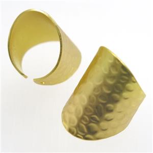 copper ring, gold plated, approx 20-30mm [FD427]