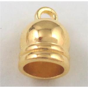 alloy tassel bail pendant, bellcaps, gold plated, approx 12x16mm [FDCPD224-12MM]