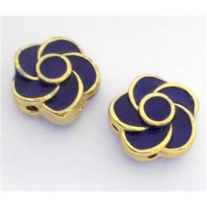 enameling copper spacer bead, flat round, approx 10-14mm [FDEP304]