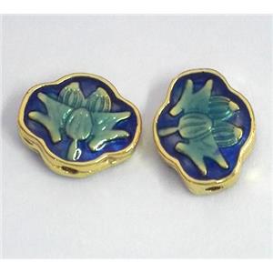 enameling copper spacer bead, colorfast, approx 10-18mm [FDEP318]