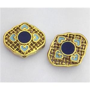 enameling copper spacer bead, colorfast, approx 12-14mm [FDEP320]