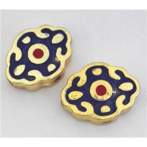 enameling copper spacer bead, colorfast, approx 10-18mm [FDEP323]