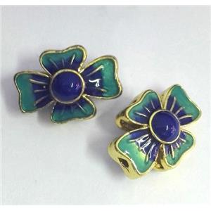 enameling copper spacer bead, colorfast, approx 10-18mm [FDEP325]