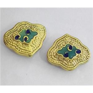 enameling copper spacer bead, colorfast, approx 8-14mm [FDEP327]