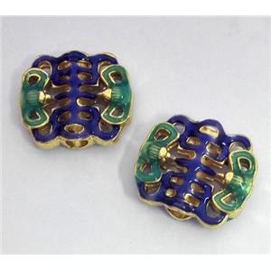 enameling copper spacer bead, colorfast, approx 10-18mm [FDEP331]