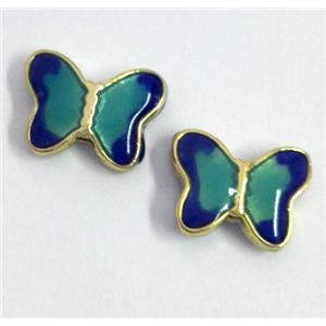 enameling copper butterfly bead, colorfast, approx 10-18mm [FDEP336]