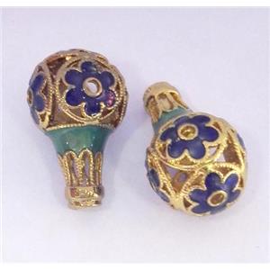enameling copper spacer bead, colorfast, approx 18-30mm [FDEP341]
