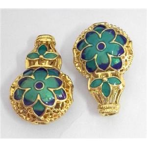 enameling copper spacer bead, colorfast, approx 18-30mm [FDEP342]