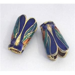 enameling copper spacer bead, colorfast, approx 8x14mm [FDEP343]