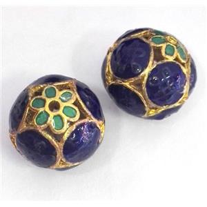 enameling copper spacer bead, colorfast, approx 15mm dia [FDEP350]