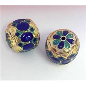 enameling copper spacer bead, colorfast, approx 20x20mm [FDEP359]