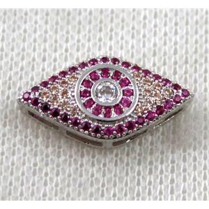 copper bead paved zircon, platinum plated, approx 10-20mm [FDZN1517]