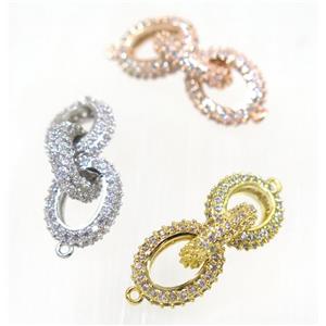 copper linker paved zircon, mix color, approx 12-27mm [FDZN2215]