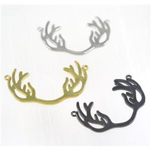 copper antler pendant with 2loops, mix color, approx 18x28mm [FDZN2433]