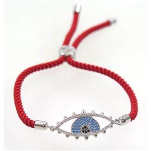 handmade bracelet with nylon wire, zircon bead, approx 12-24mm [FDZN5317]