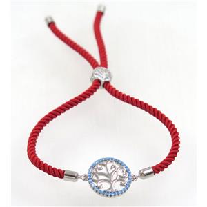 handmade bracelet with nylon wire, zircon bead, approx 16mm dia [FDZN5321]