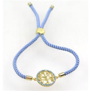 handmade bracelet with nylon wire, zircon bead, approx 16mm dia [FDZN5322]