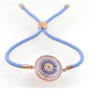 handmade bracelet with nylon wire, zircon bead, approx 20mm dia [FDZN5328]