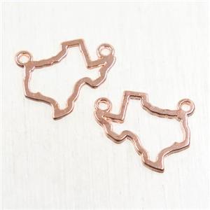 copper pendant, rose gold, approx 12-14mm [FDZN5644]