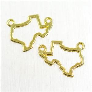 copper pendant, gold plated, approx 12-14mm [FDZN5646]