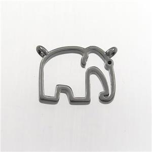 copper elephant pendant, black plated, approx 11-14mm [FDZN9281]