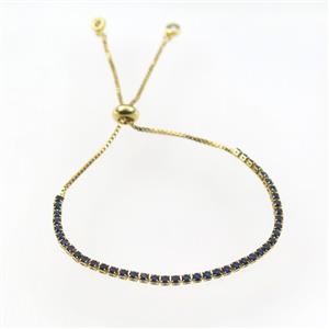 copper bracelet with zircon, approx 2mm, 24cm length [FDZN9510]