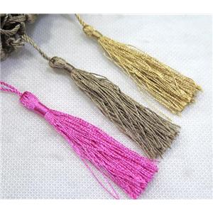 handmade tassel with nylon wire, approx 90mm length [FGPD129]