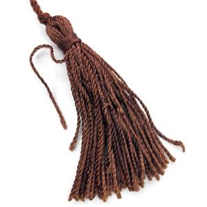 handmade tassel pendant with nylong wire, approx 60-78mm length [FGPD53]