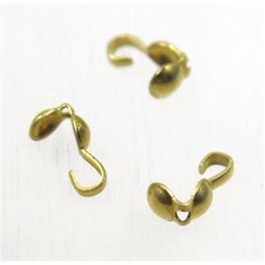 Raw Brass beadTips, approx 3-8mm [FGPDA274]