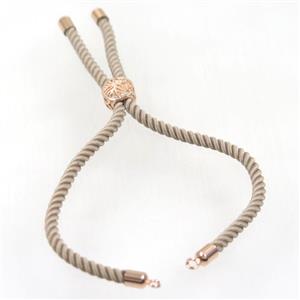 nylon cord bracelet chain, approx 3mm thickness [FGPDA355]