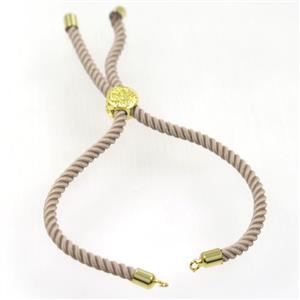 nylon cord bracelet chain, approx 3mm thickness [FGPDA357]