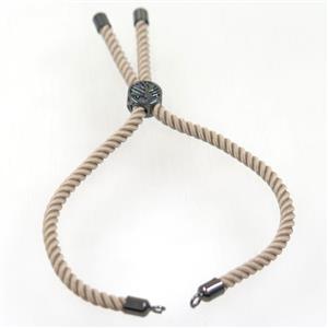nylon cord bracelet chain, approx 3mm thickness [FGPDA358]